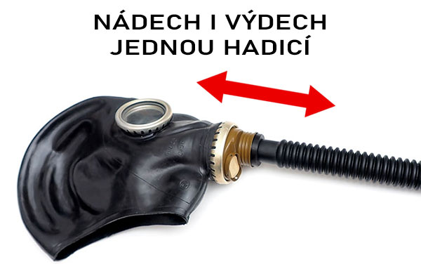 Nádech a výdech jednou hadicí