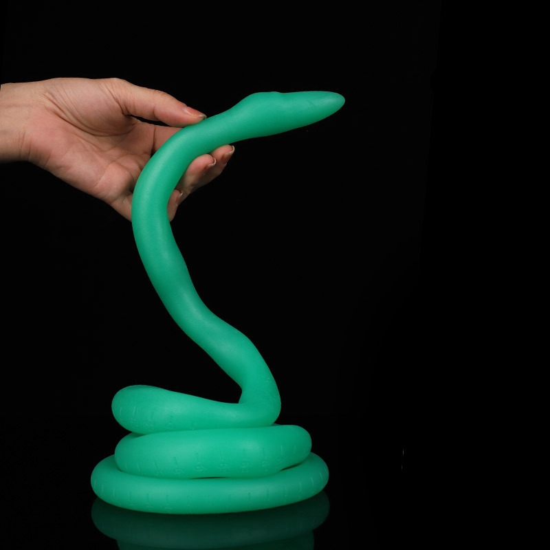 Ultra Snake long dildo 120 x 2,7 cm Green - gb36681