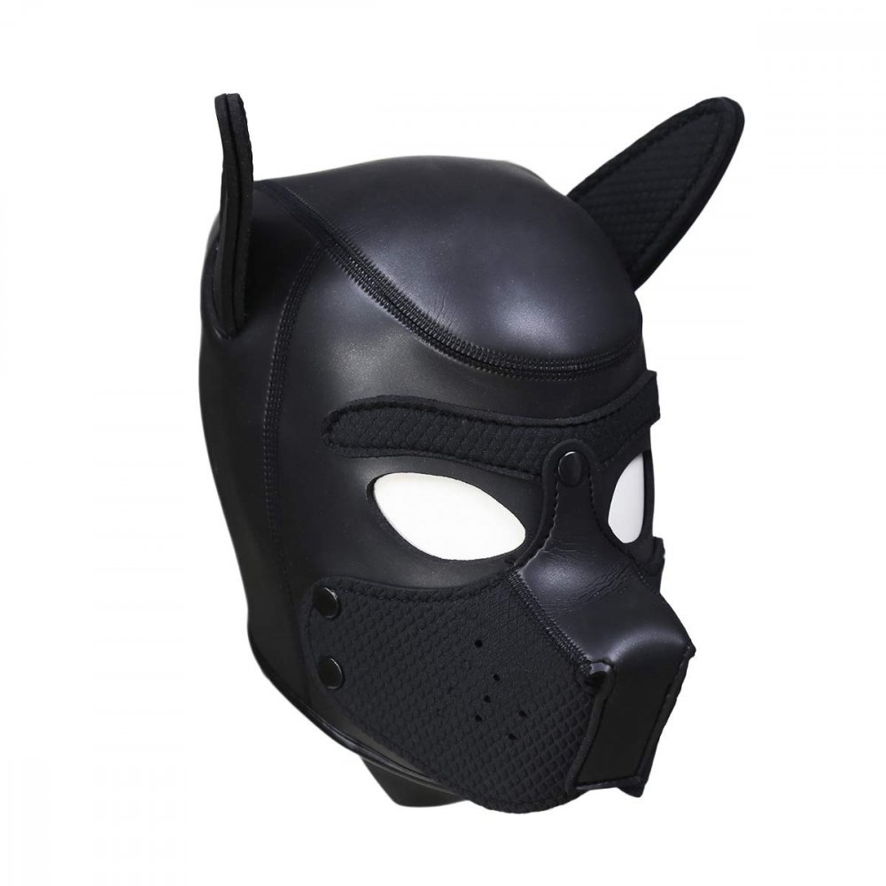 Neoprenová psí maska černá - gb23862