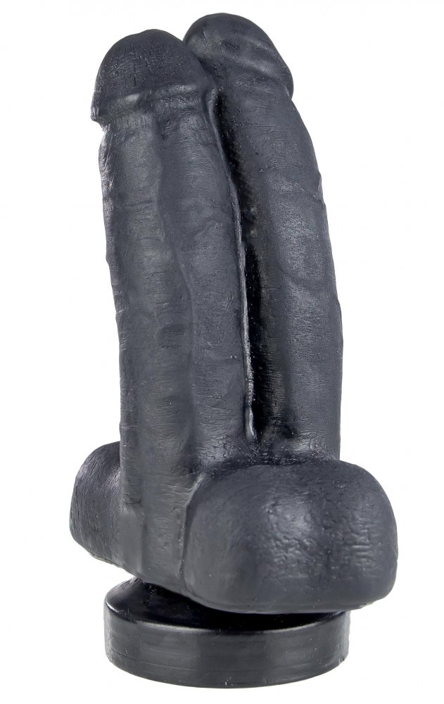 Černé dildo - Tim & Rod (16 x 8 cm) - gb25609