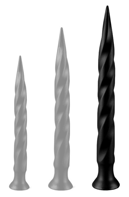 Long Tail Dildo L 50 x 5 cm Black - gb13468