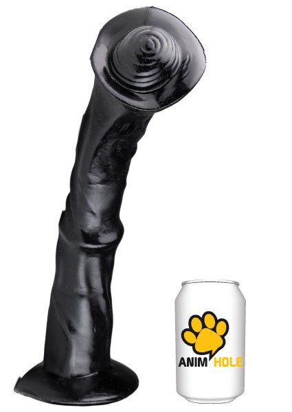 Black dildo - Zebra (35 x 8.2 cm)