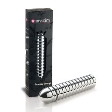 Metal dildo for electrosex - Groovey George - packaging