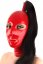 Latexová maska s klasickými otvory - červená