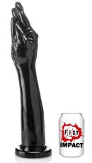 Černé fisting dildo - 5 Fingers Plus (38 x 7,5 cm)