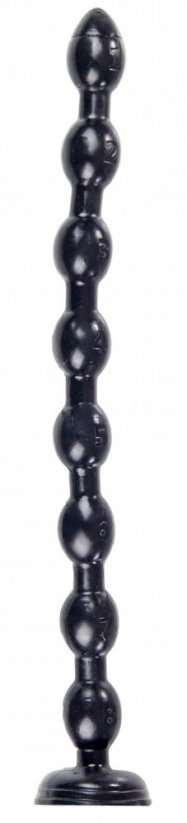 Černé kuličkové dildo - Snake Beads (45 x 3,5 cm)