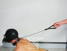 Vodítko s koženým úchopem - 45 cm