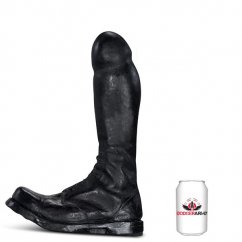 Černé mega-dildo bota - Rangers (32 x 10,5 cm)