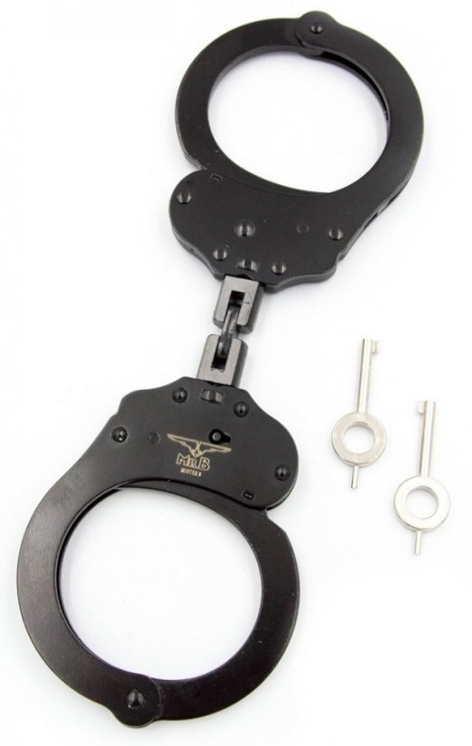 Profesionálne kovové putá v čiernej farbe