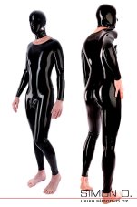 Pánsky latexový catsuit Neck-Entry (zip iba v rozkroku)