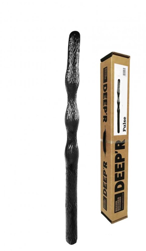 Čierne dildo - Deep'R Pulse (70 x 5,6 cm)
