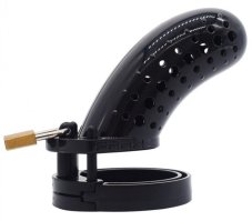 Pánský pás cudnosti - Perf Black (9,5 x 3,3 cm)