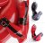Latex bondage gloves with lockable zippers