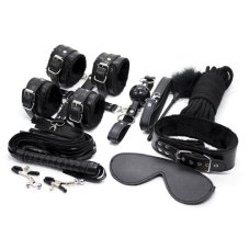 Černá BDSM sada (10 dílů) Černá BDSM sada (10 dílů)