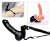 Latex strap-on penis with balls