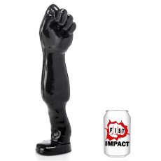 Černé fisting dildo - Hold The Fist (34 x 9,5 cm)