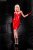 Luxury latex dress with sexy collar and breast straps