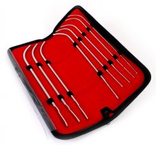 Sada 8 dilatátorů z nerezové oceli (3 - 7 mm)