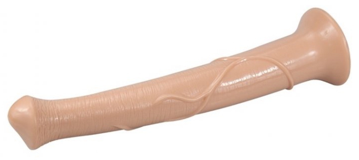 Koňské dildo Big Horse 38 x 6 cm v tělové barvě