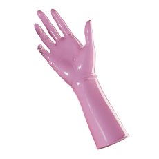 Latexové rukavice UniqDsn - růžové