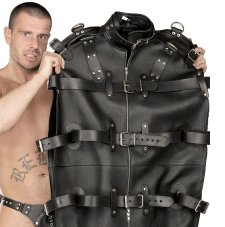 Kožený bondážní vak - horní detail