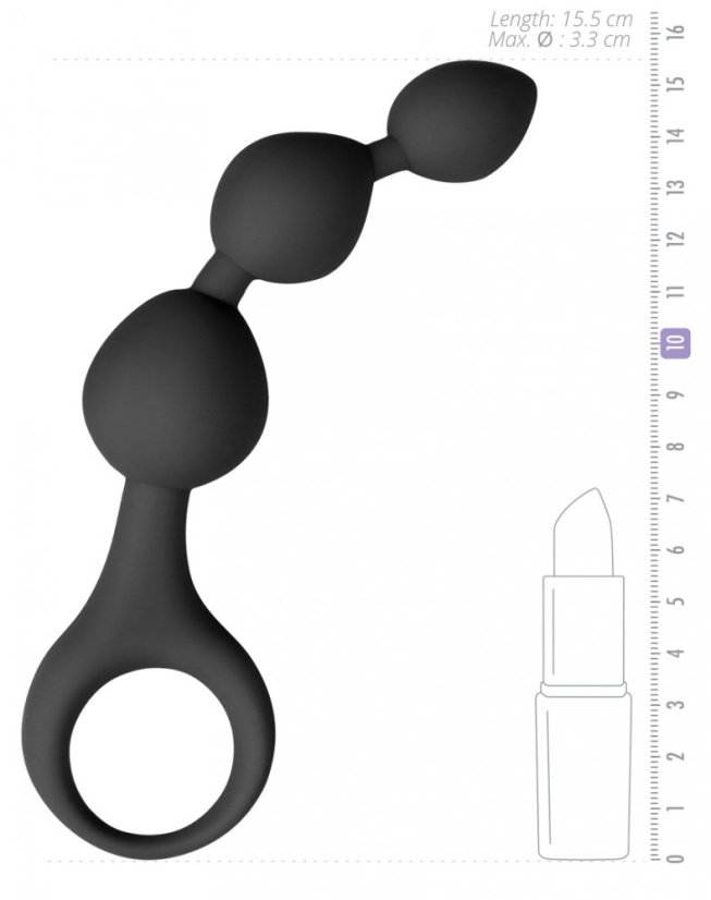 Triple Teaser anal rosary 11 x 3 cm - gb21631