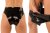 Women's latex panties with internal dildo 16 x 3.5 cm