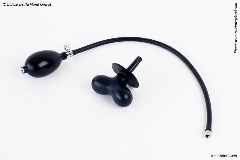 Nafukovací motýlikový roubík s pumpovacím odnímateľným balónikom