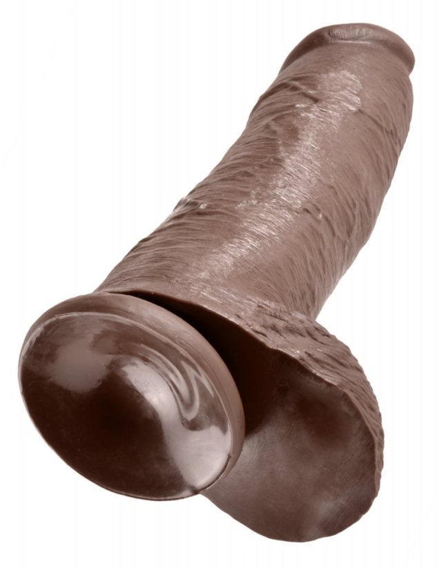 Large Dildo King Cock 26 x 7,8 cm Brown - gb19159