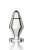 Metal anal plug for electrosex