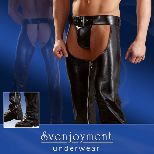 Lesklé chapsy z imitace kůže