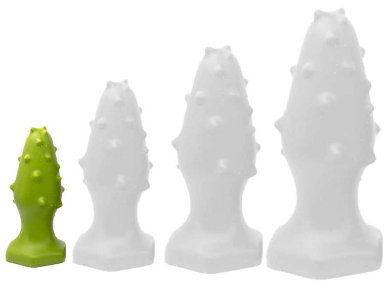 Silicone plug Monster Spike S 8 x 3,5 cm Green - gb26474