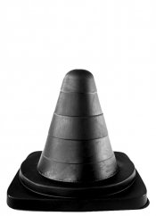 Černé dildo kužel - XXL Cone (19 x 12 cm)