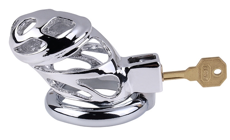 Kovový pás cudnosti Lock Love 9 x 3,5 cm - L