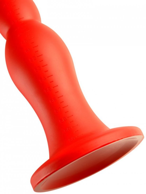 Long Stretch Worm Dildo N°6 (60 x 6 cm) Red - gb36530