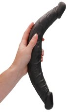 Double dildo Realrock 36 x 4,4 cm Black - gb39632