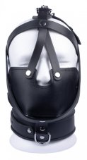 Lockable leather head harness Lockable leather head harness