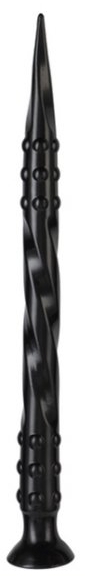 Dildo Pointed Twist M 50 x 4 cm Black - gb30006