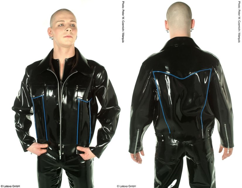 Silná latexová bunda