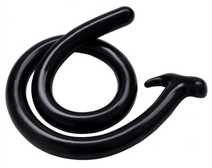 Mega Snake Long Dildo 100 x 3 cm Black - gb32018