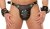Men's leather thong with penis cover