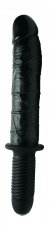 Čierny vibrátor s rukoväťou - XL Violator 23 x 5 cm - gb31307
