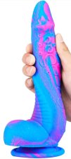 Silicone Dildo Inkipus 18 x 5,5 cm Blue-Pink - gb33434