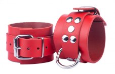 Kožené putá "The Red" červená - gb14000