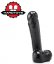 Černé dildo - Brad (25 x 6,5 cm) - gb19830
