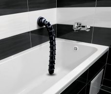 Černé dildo - Swirl Hose Snake (45 x 5 cm)