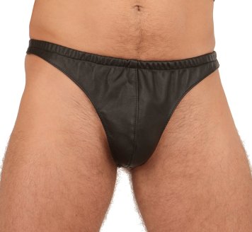 Leather briefs