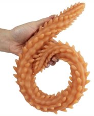 Double dildo Scolop M 50 x 4 cm Orange - gb29739