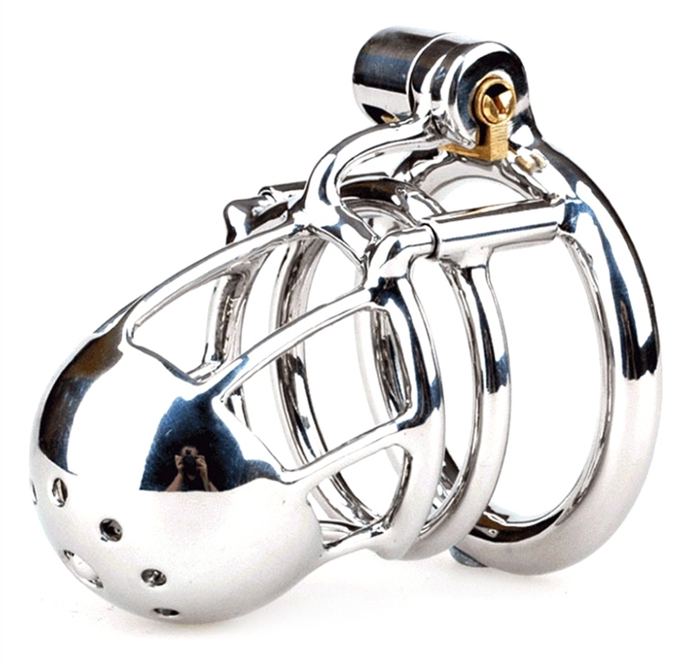 Kovový pás cudnosti Kidding Zone Bridge 5,2 x 3,5 cm - L (krúžok 5 cm)