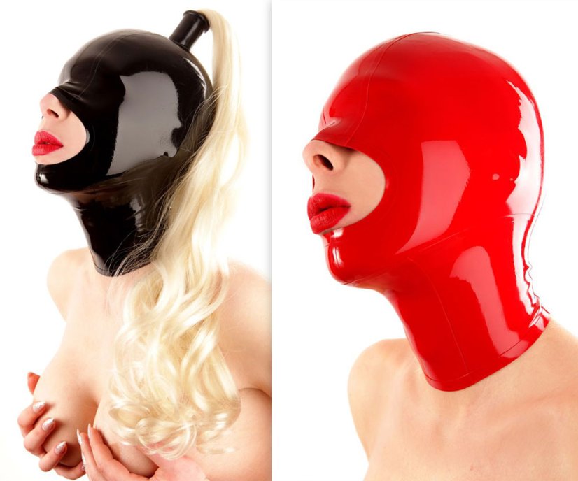 Latexová maska bez očí
